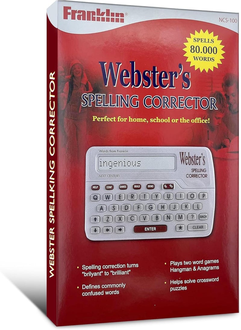 Franklin Webster's Spelling Corrector NCS-100 - Advanced Phonetic Spell Correction Technology - Type Words as They Sound for Quick and Accurate Suggestions - Image 2